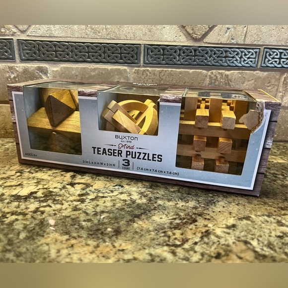 Buxton Other - NIB Buxton Mind Teaser Puzzles Set